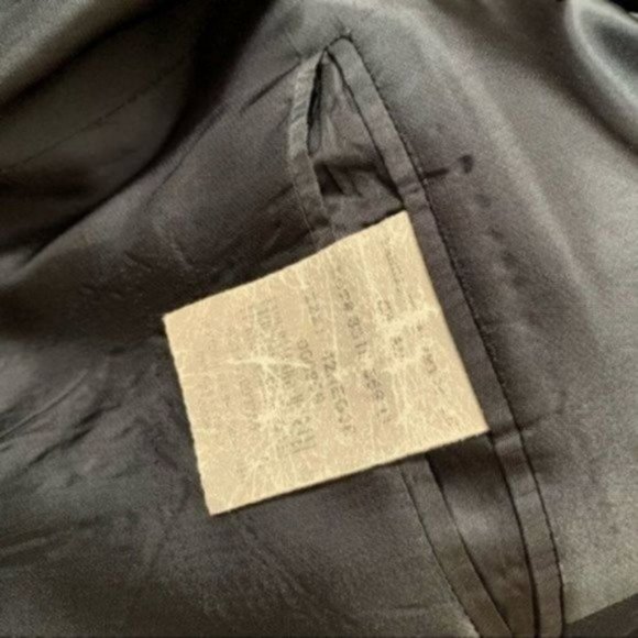 Vintage Men made in Canada black blazer jacket Size L - Picture 7 of 8